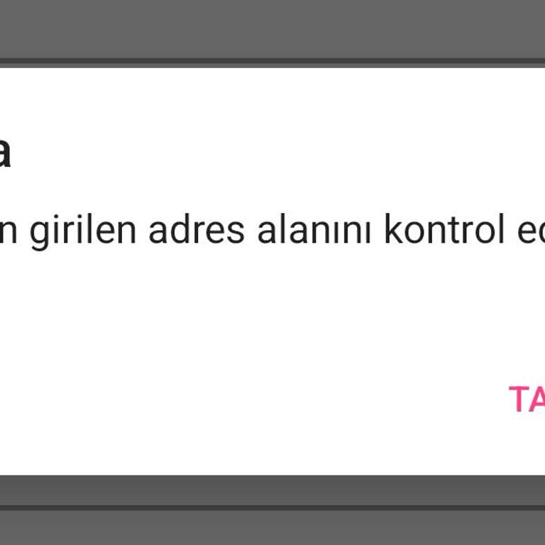 Gratis Adres Bilgisinin Yanlış Olduğunu Söyleyerek Siparişim Onaylanmıyor