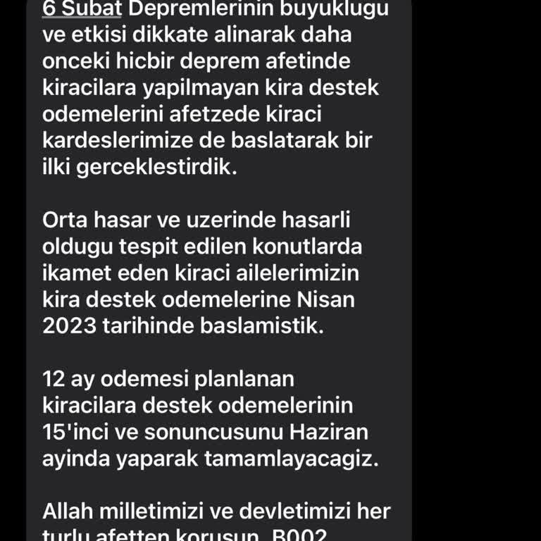AFAD Kira Yardımını Sonlandırdı