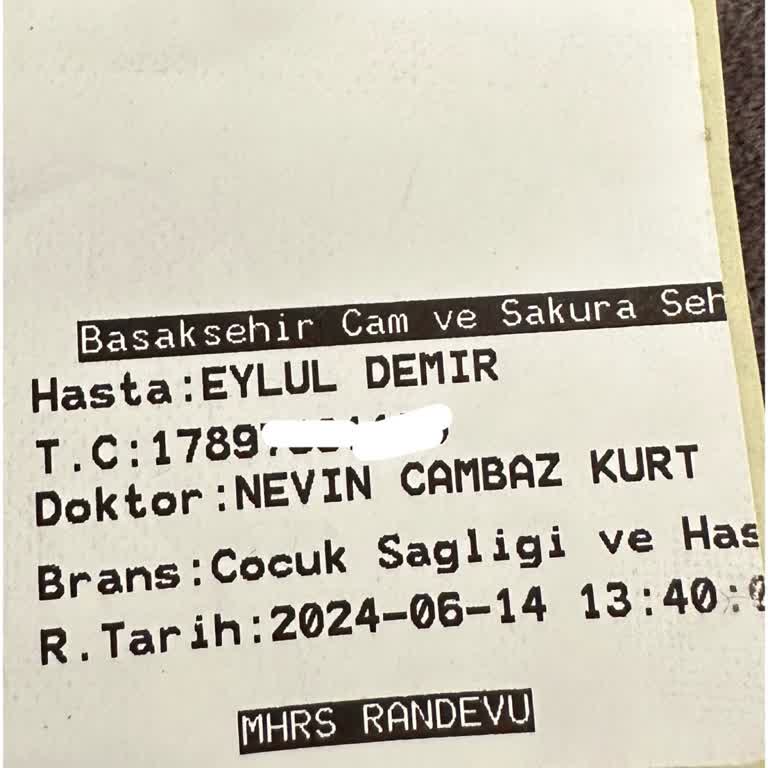 Başakşehir Çam ve Sakura Şehir Hastanesi Başakşehir Cam Sakura Kan Tahlil Sonuçları