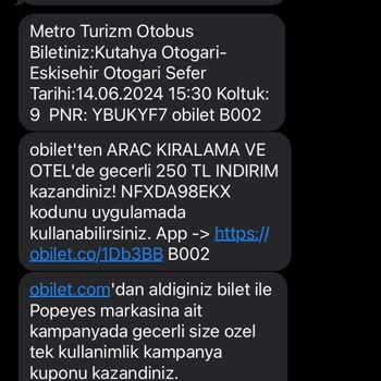 Obilet Ve Metro Turizm Bilet İademi Yapmıyor