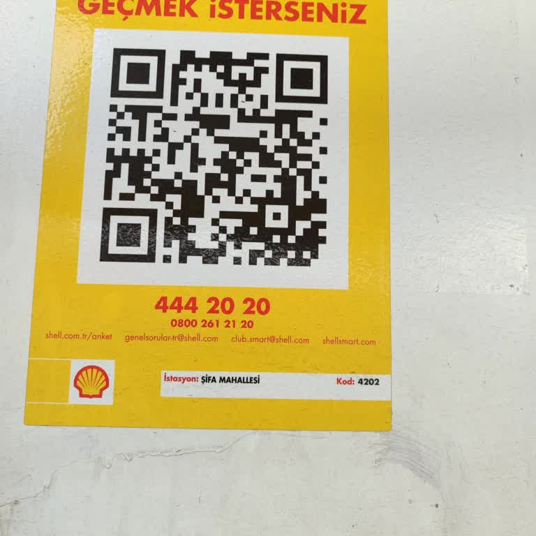 Şifa Shell Benzinlik 4202 Kod İstasyonu