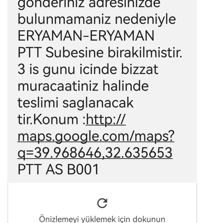 PTT Kargo Geldik Bulamadık Evde Yoktunuz