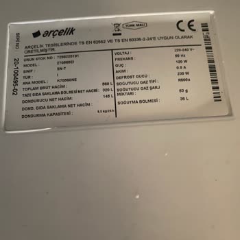 Arçelik No Frost Buzlanma