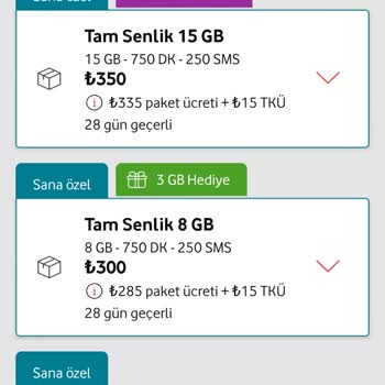 Vodafone Faturasız Paket Ve Tarifeleri Yüksek Fahiş Fiyat