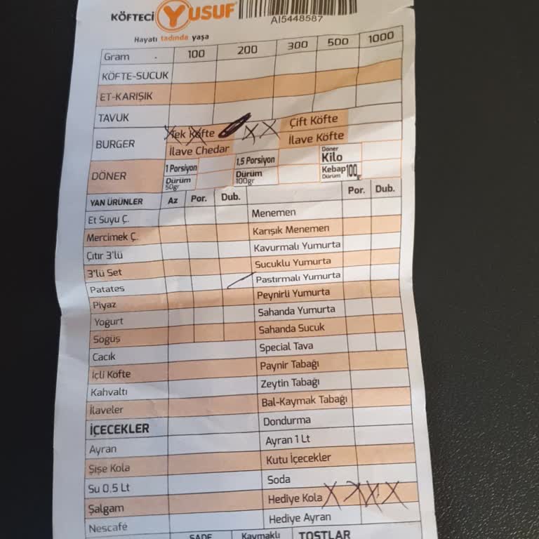 Köfteci Yusuf'ta Hamburgerde Çıkan Saç Kılı