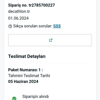 Decathlon Siparişimi Teslimi 9 Gündür Teslim Alamadım