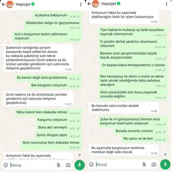 Hepsijet Kendi Sorunlarını Bana Fatura Etti