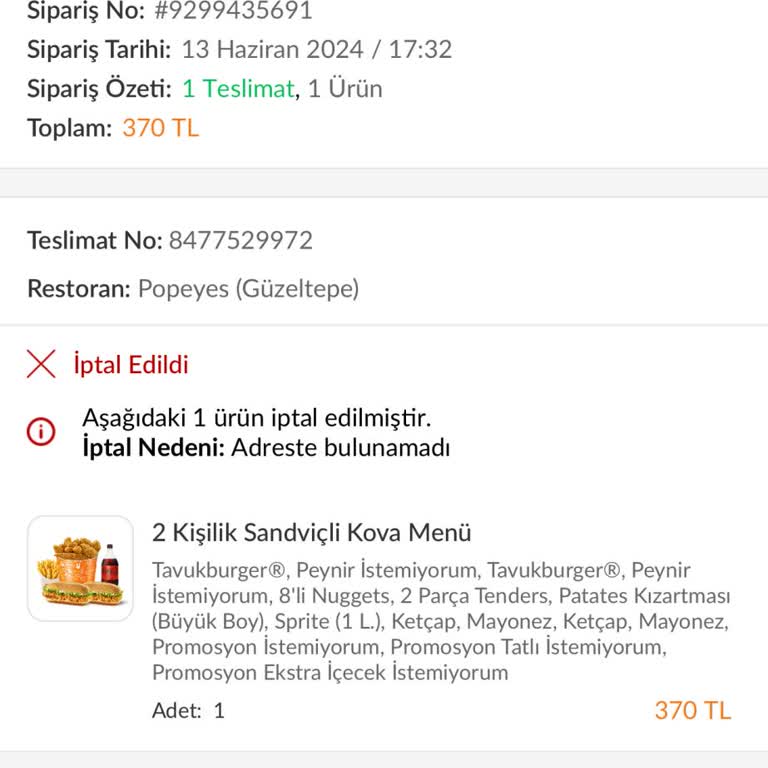 Trendyol Platformunun Ücretini Alıp Ürün Teslim Etmemesi