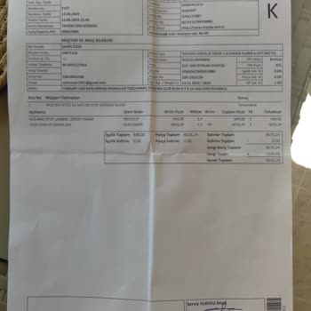 Toyota Corolla Cross Arabama Yapılan Parça Değişimi