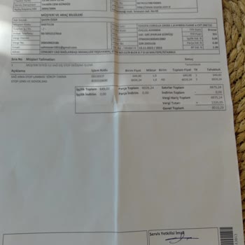 Toyota Corolla Cross Arabama Yapılan Parça Değişimi