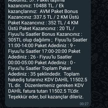 Fiyuu Hak Ediş Faturamı Alamıyorum Lütfen Yardım Edin