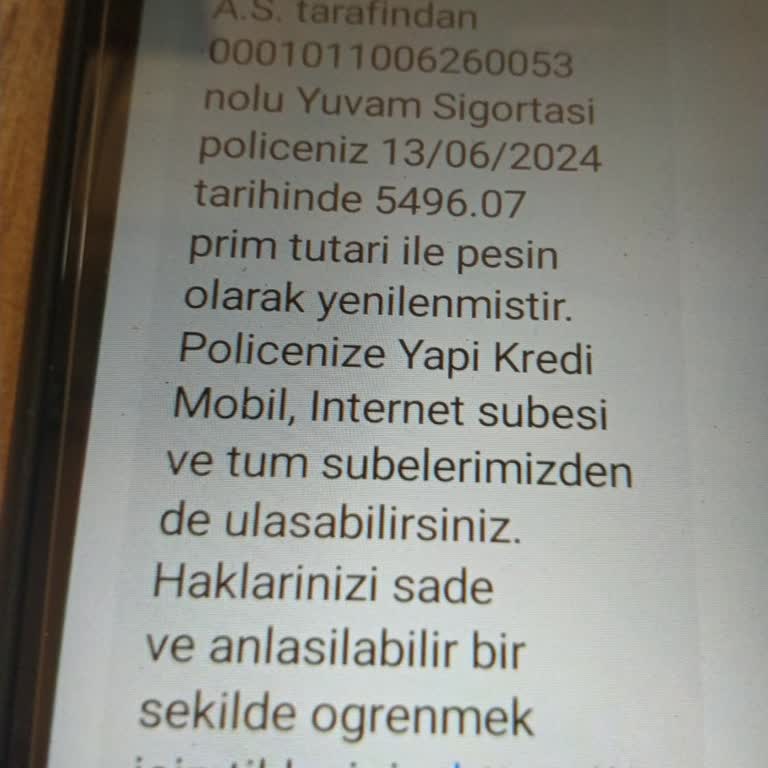 Yapı Kredi Bankası Zorunlu Sigorta Problemi