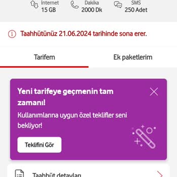 Vodafone 8 Katı Zam Yapması