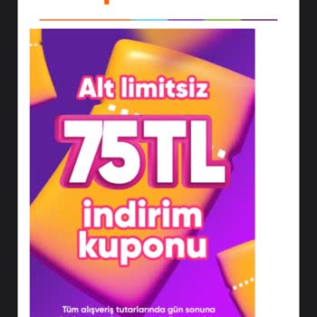 Hepsiburada Alt Limitsiz 75 TL