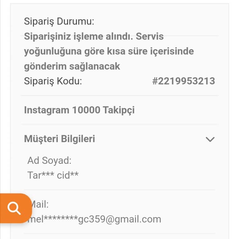 Uyguntakipci.com Takipçi Siparişi Vermiştim. Fakat Verdiğim Siparişi Almadım.
