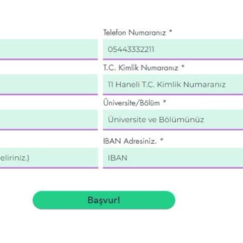 Eğitim Gönüllüleri Vakfı (Burs Başvuru) Sahte Web Sitesi