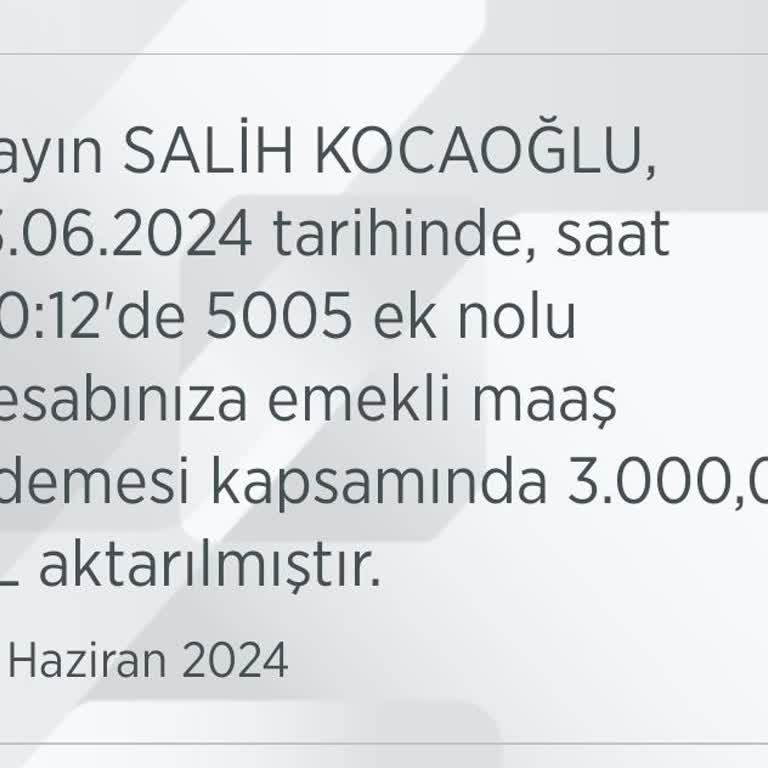 Ziraat Bankası 5005 Numaralı Ek Hesap