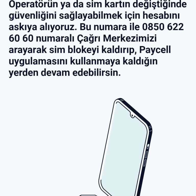 Paycell Sim Bloke Kaldırılmıyor