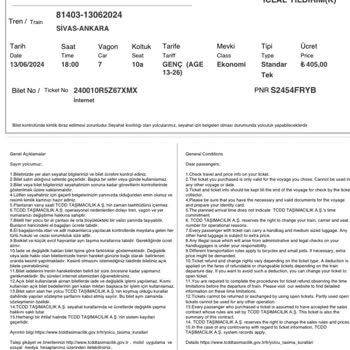 YHT Sefer Gecikmesi Ve Kale Seyahat