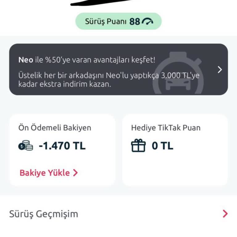 TikTak Kirala Ön Ödeme Sorunu