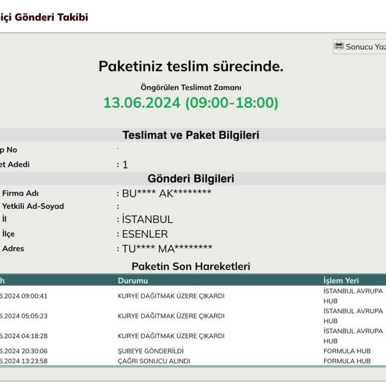 UPS Türkiye Teslim Etmeyen Kargo!