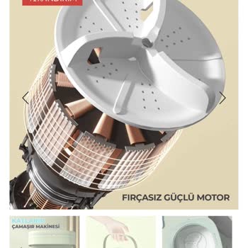 Robo Türkiye Katlanabilir Çamaşır Makinesi