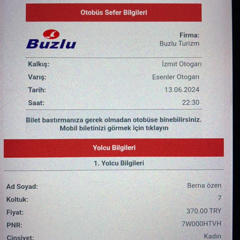 Obilet Olmayan Seferlerin Satışa Sunulması!