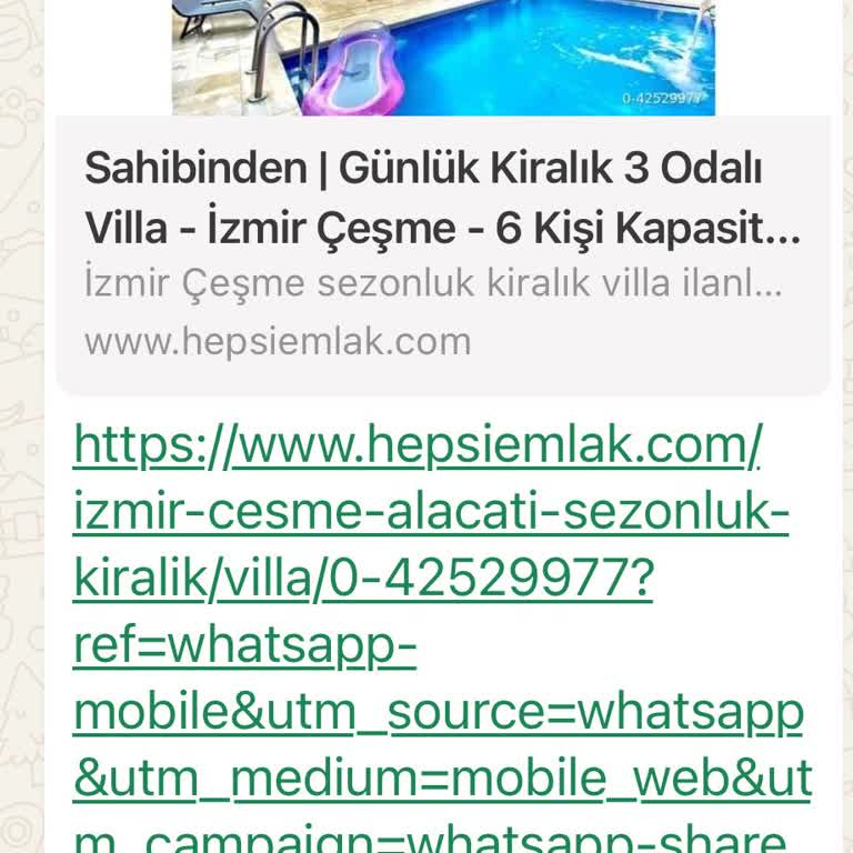 Hepsiemlak Günlük Villa İlanları Sahte