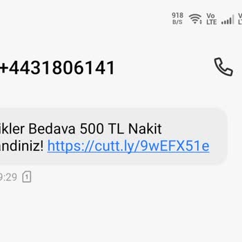 +44 Lü Numaralardan Xslot Dan Gelen Rahatsız Edici Mesajlar