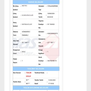 Aras Kargo Kendisine Teslim Edildi Yazıyor. Kargom Nerede
