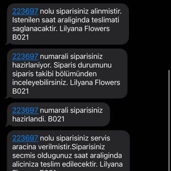 Lilyana Flowers Teslim Edilmeyen Ama Teslim Edildi Denilen Sipariş