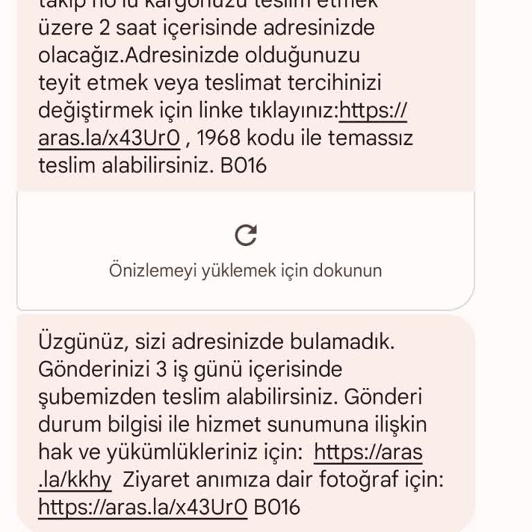 Aras Kargo Karataş Dağıtıcısı Kasten Teslimat Yapmıyor