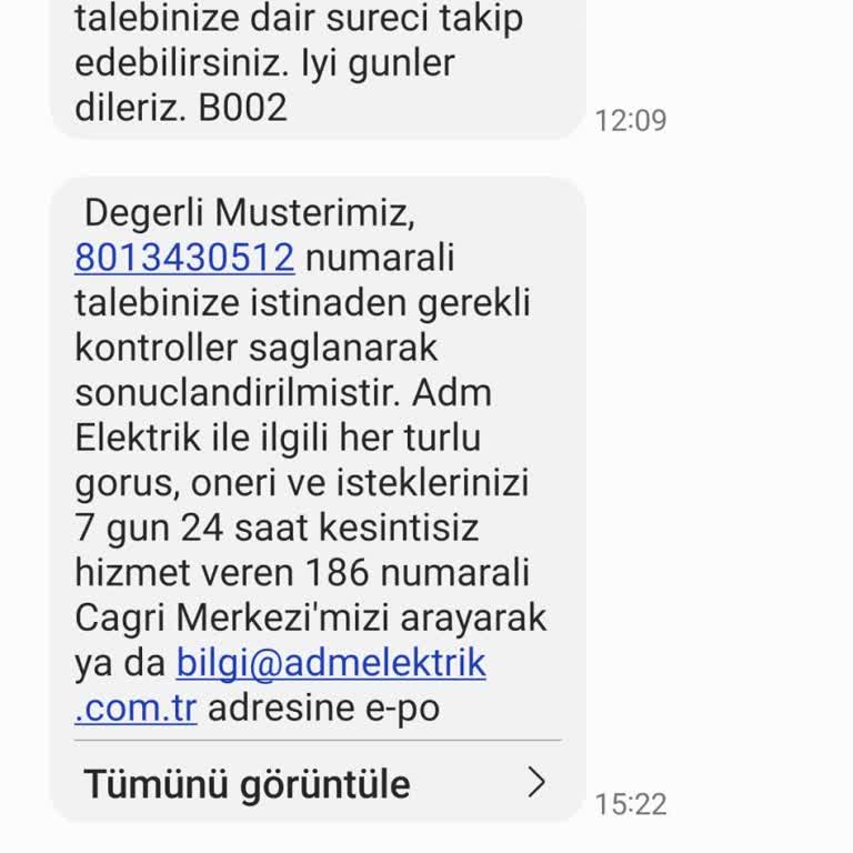 ADM Elektrik Dağıtım Tekrarlayan Uzun Süreli Elektrik Arızası