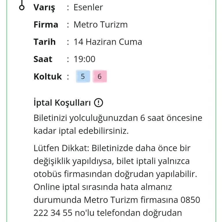 Metro Turizm Saatinden Geç Geldi! Aktarma Biletlerimiz Yandı!
