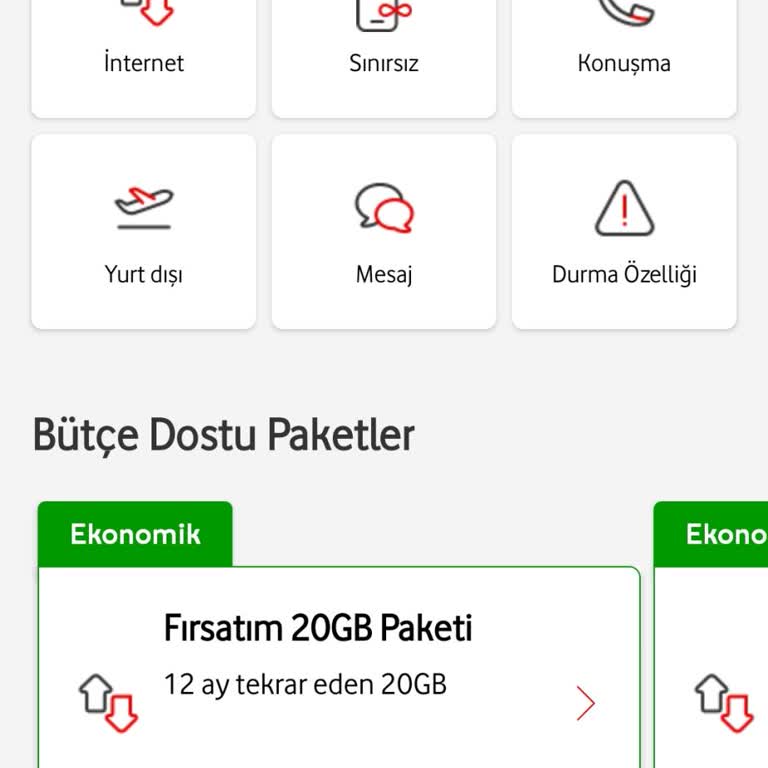 Vodafone FreeZone Sınırsız İnternet
