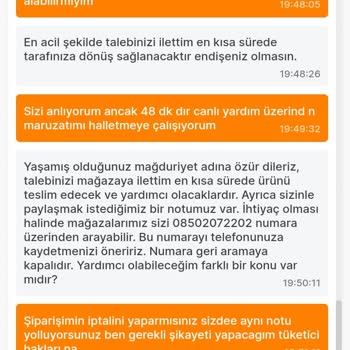 Migros Eksik Ürün Teslimatı