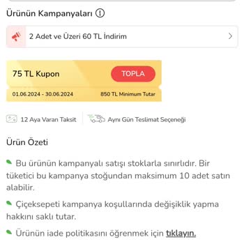 ÇiçekSepeti Çiçek Sepetinin Müşteriye Vermiş Olduğu Değer