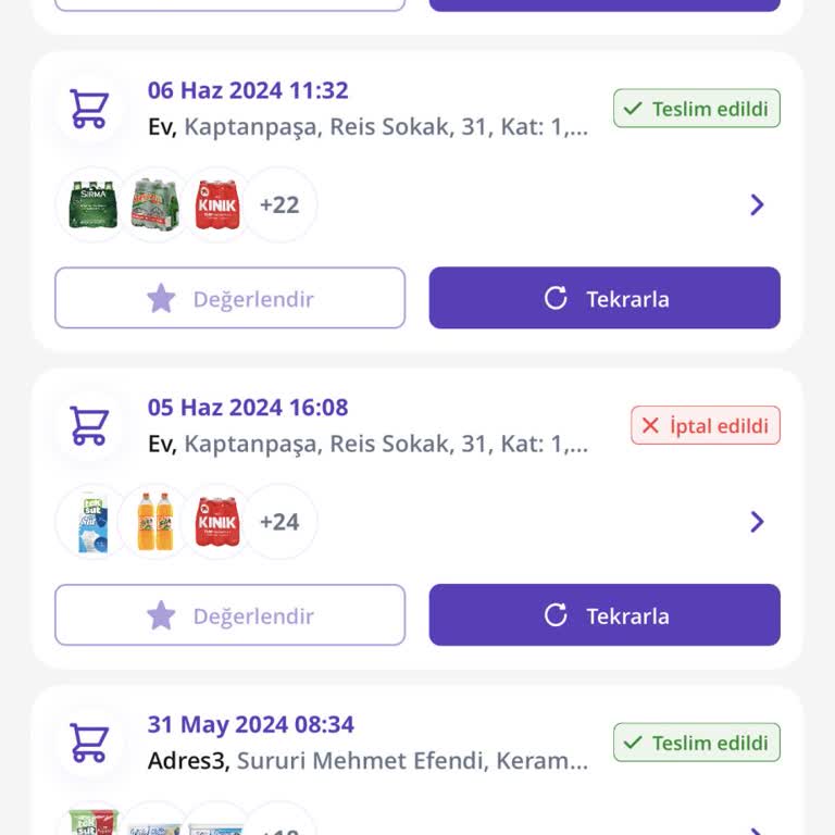 Getir 24 Saattir Paramı İade Etmiyorlar