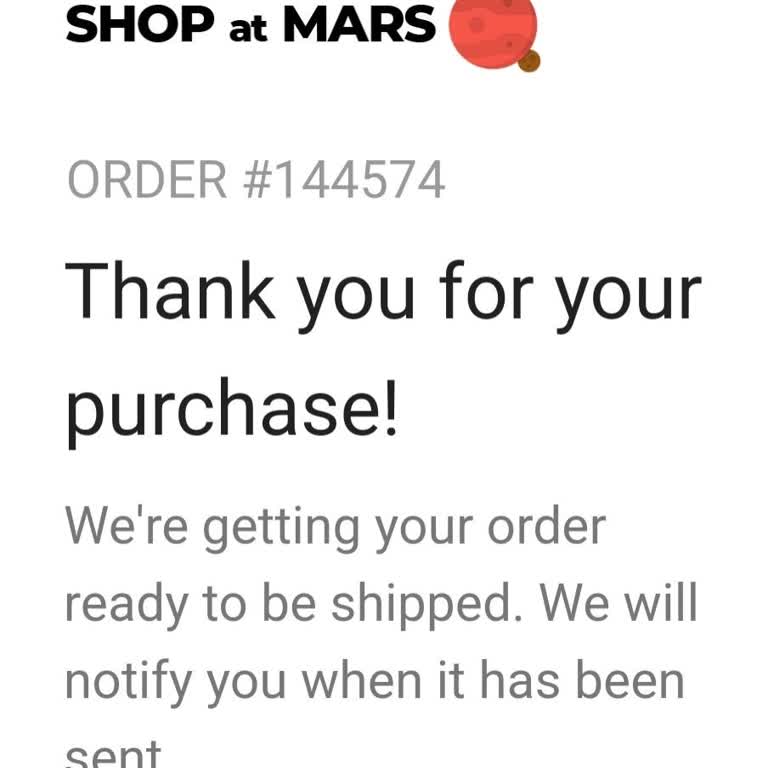 Shop At Mars A Verdiğim Sipariş Hakkında Bilgi Verilmiyor!