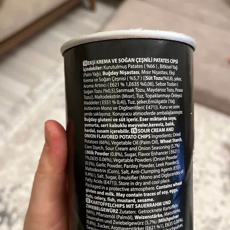 Migros Master Potato Cipsin Üzerinde Domuz Yağı İbaresi Yok.