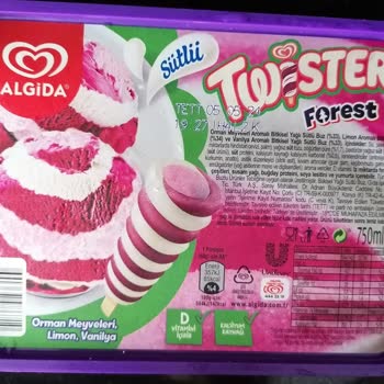 Algida Twister Forest 375g Dondurma Orman Meyveli Bozuk Çıktı