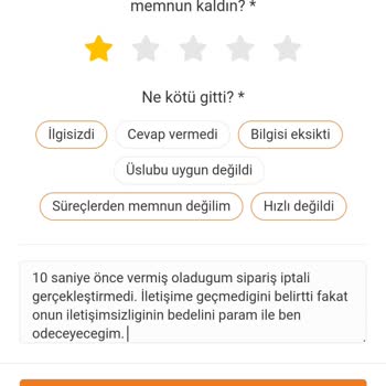 Trendyol Yemek Trendyol'un Restoran İle Arasındaki İletişimsizlik