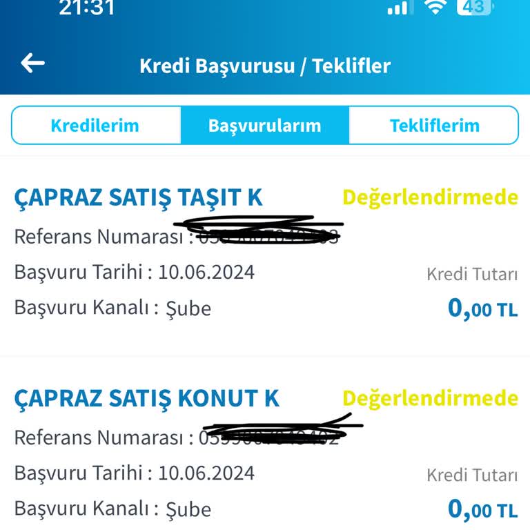 Halkbank Habersiz Kredi Başvurusu