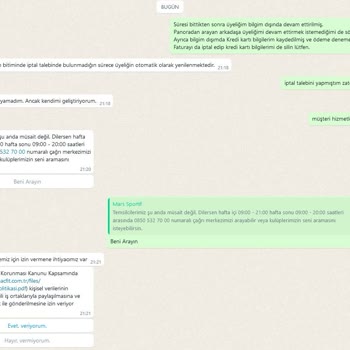 MACfit (Ankara) Macfit Bilgimiz Dışında Üyelik Yeniliyor.