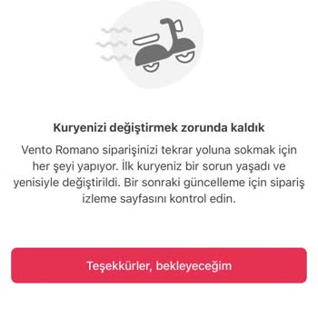 Yemek Sepeti Kurye Sorumsuzluğu