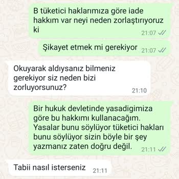 Rabia Özkan Design İade Hakkı Kabul Etmeyen Sayfa.