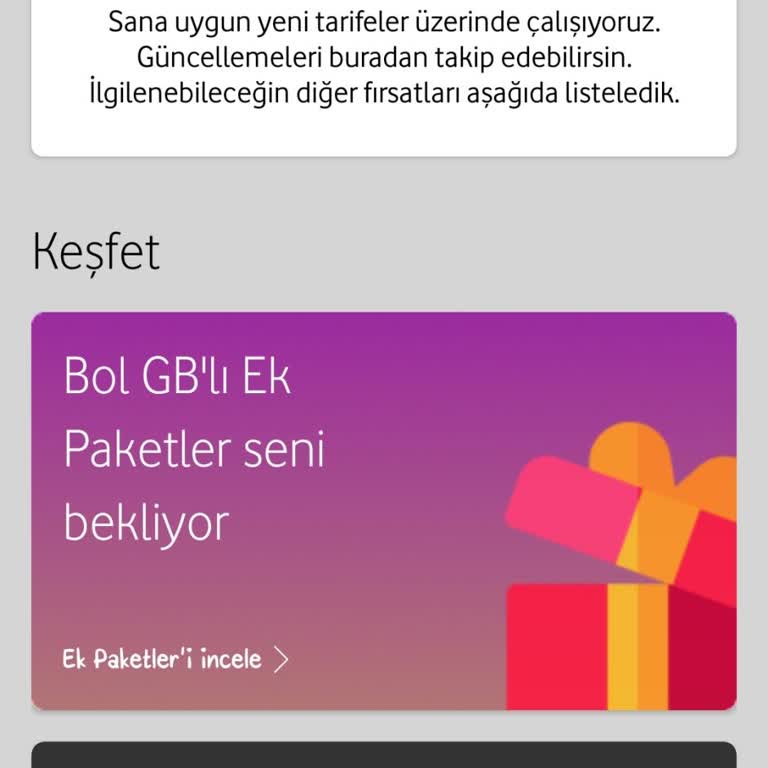 Vodafone Faturalı Taahhüdüm Bitti Ve Yeni Taahhüt Mevcut Değil