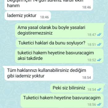 Ayşenur Dinçer Butik Shopier İade Alamadıklarını Söylüyor.