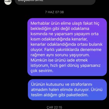 PortaVision İade Konusunda Mesajlara Bakmıyorlar