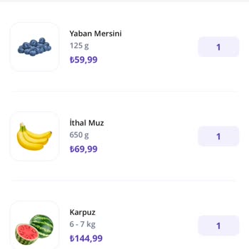 Getir Üzerinden Bayat Meyve